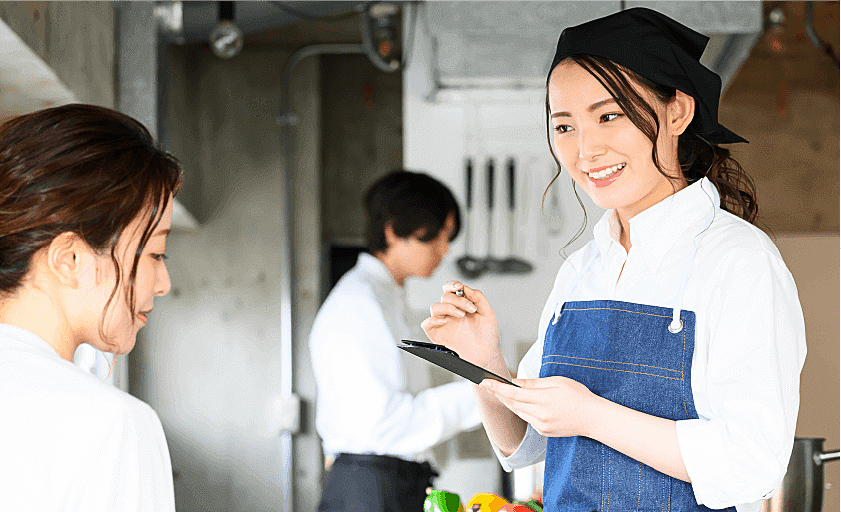 資格を活かして飲食関係で活躍♪