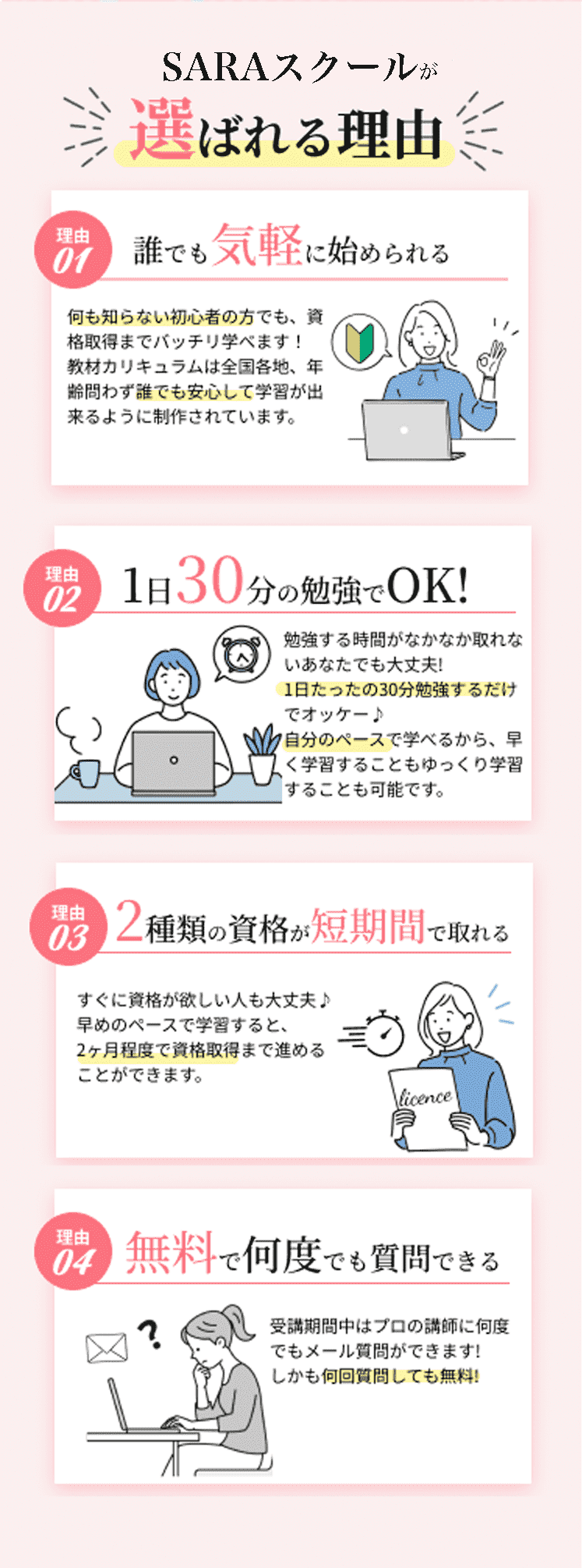 選ばれる理由