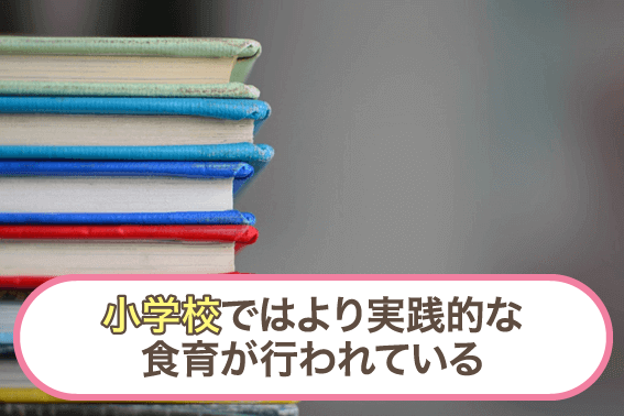 小学校ではより実践的な食育が行われている