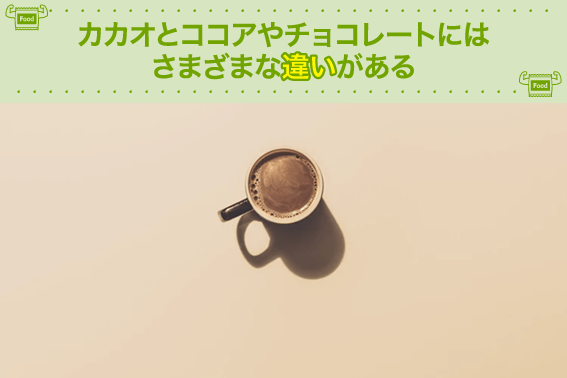 カカオとココアやチョコレートにはさまざまな違いがある