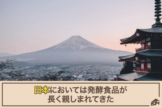 日本においては発酵食品が長く親しまれてきた