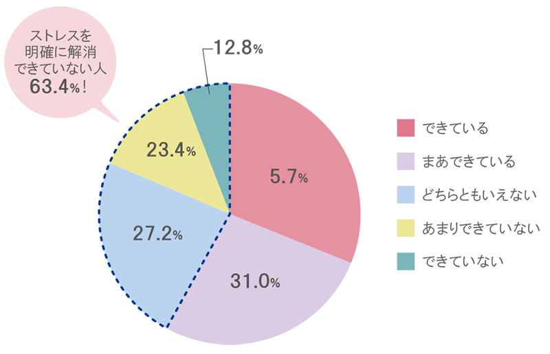 不安やストレスは解消できている？