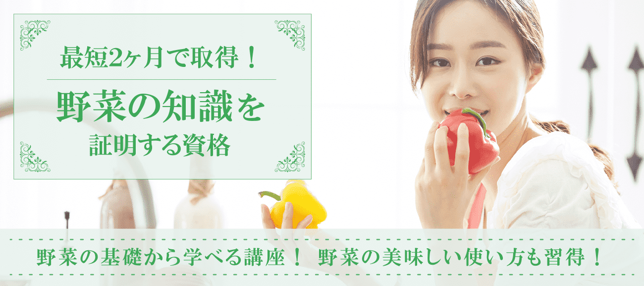 野菜資格取得検定の通信講座