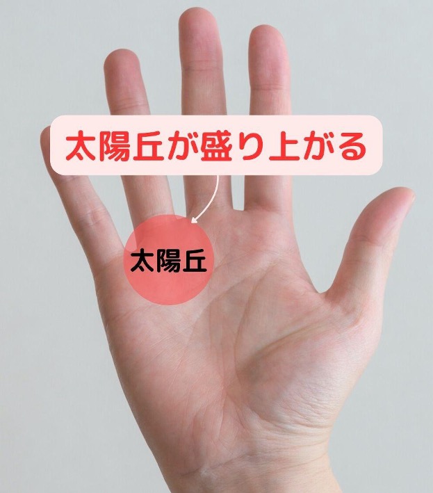 太陽丘が盛り上がる